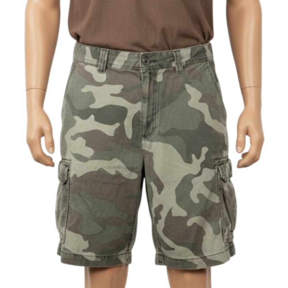 St Johns Bay Camo Cargo Shorts 40 Mens Cotton Gorpcore Skate Hiking VTG Y2K 2002